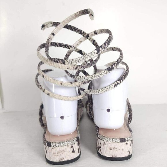 Avec Les Filles Women's Caila US 8M Animal Print Wrap Strap Gladiator Sandal - Picture 7 of 12